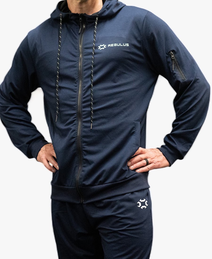 RS Men's Warmup Zip Hoodie Navy - Hoodie - Regulus Sports